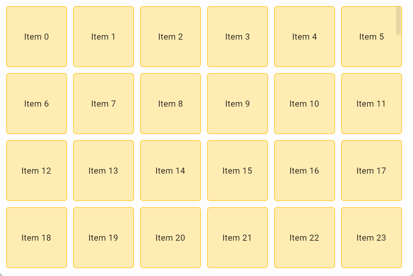 Row wrap as grid